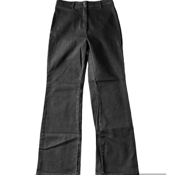 Aritzia Wilfred Free High Rise Straight Leg Black Denim Jeans Size 6 - Picture 1 of 9
